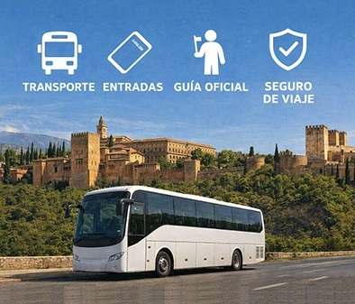 Tours y excursiones a Granada desde otras ciudades con transporte ida y vuelta en el mismo día